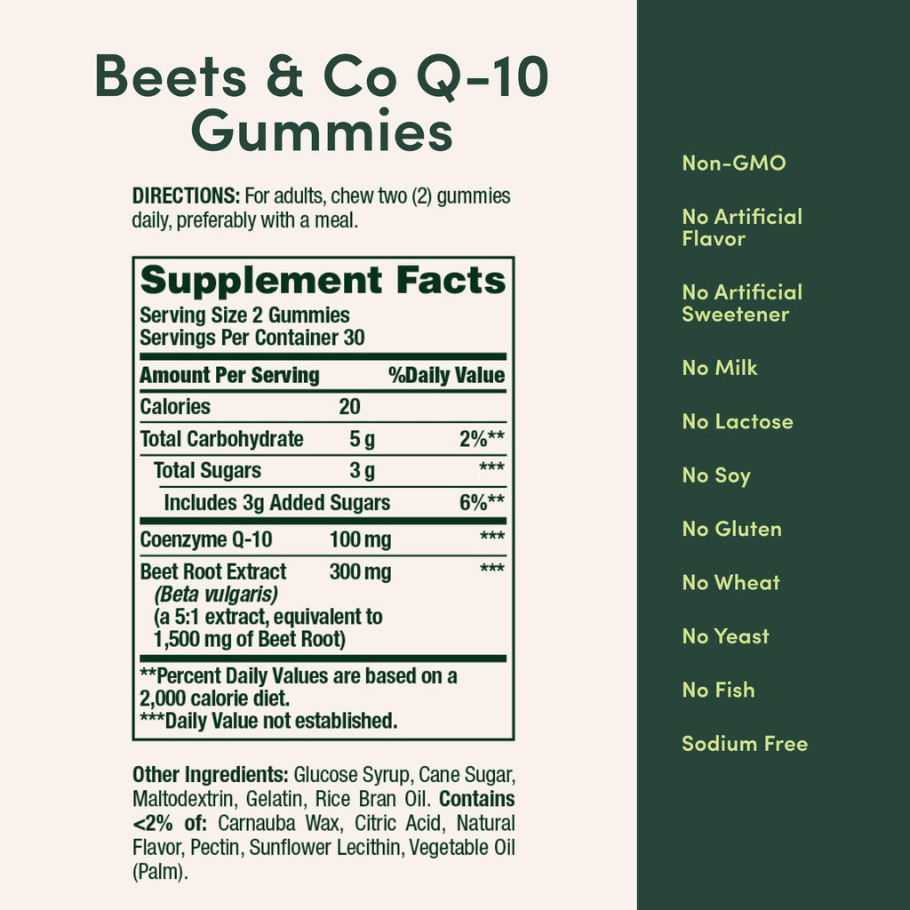 Beets Q-10 Raspberry Flavor 60 Ct H52240
