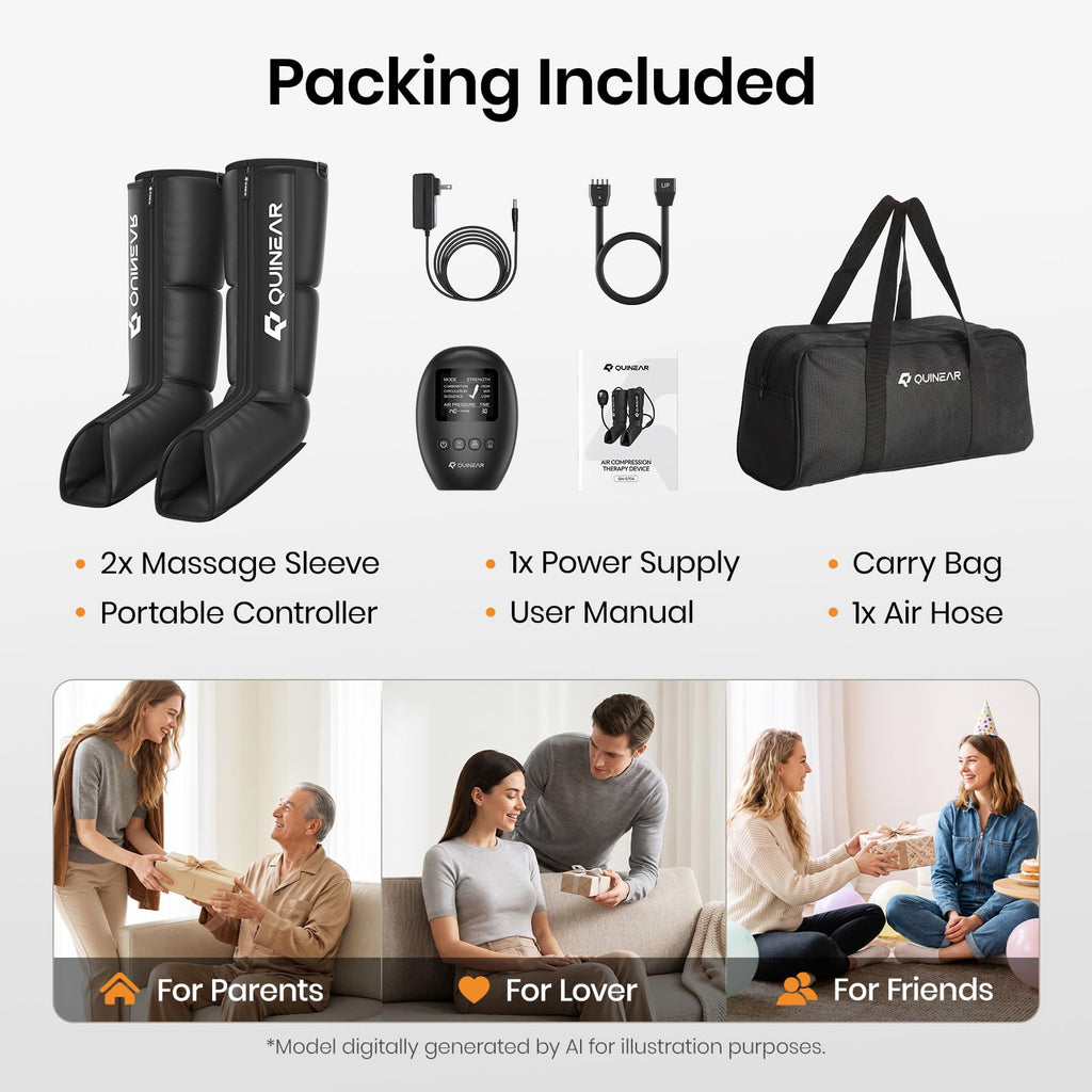 Air Compression Leg Recovery Boots Massager G130887