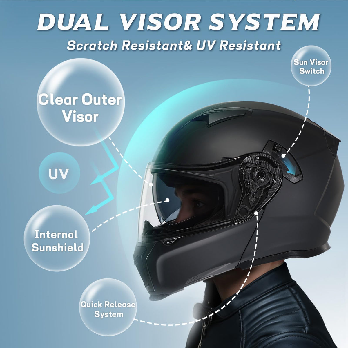 Flip Up Modular Helmet F47256