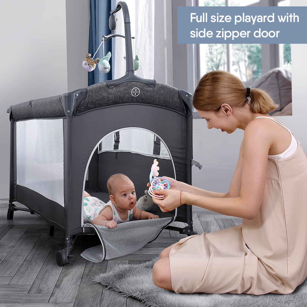 Baby Bassinet Bedside Crib K2919