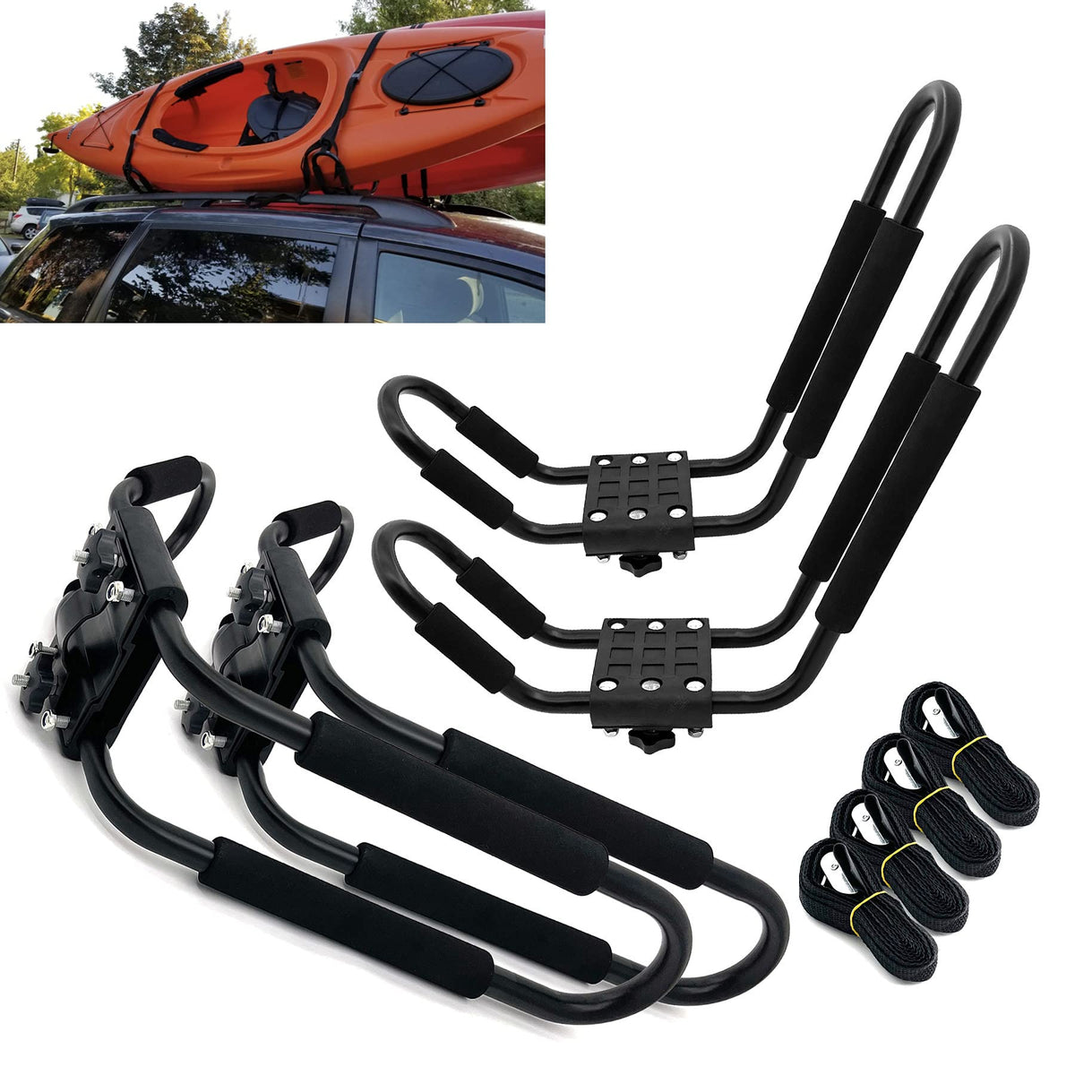 2 Pairs Kayak Carrier Racks X83919