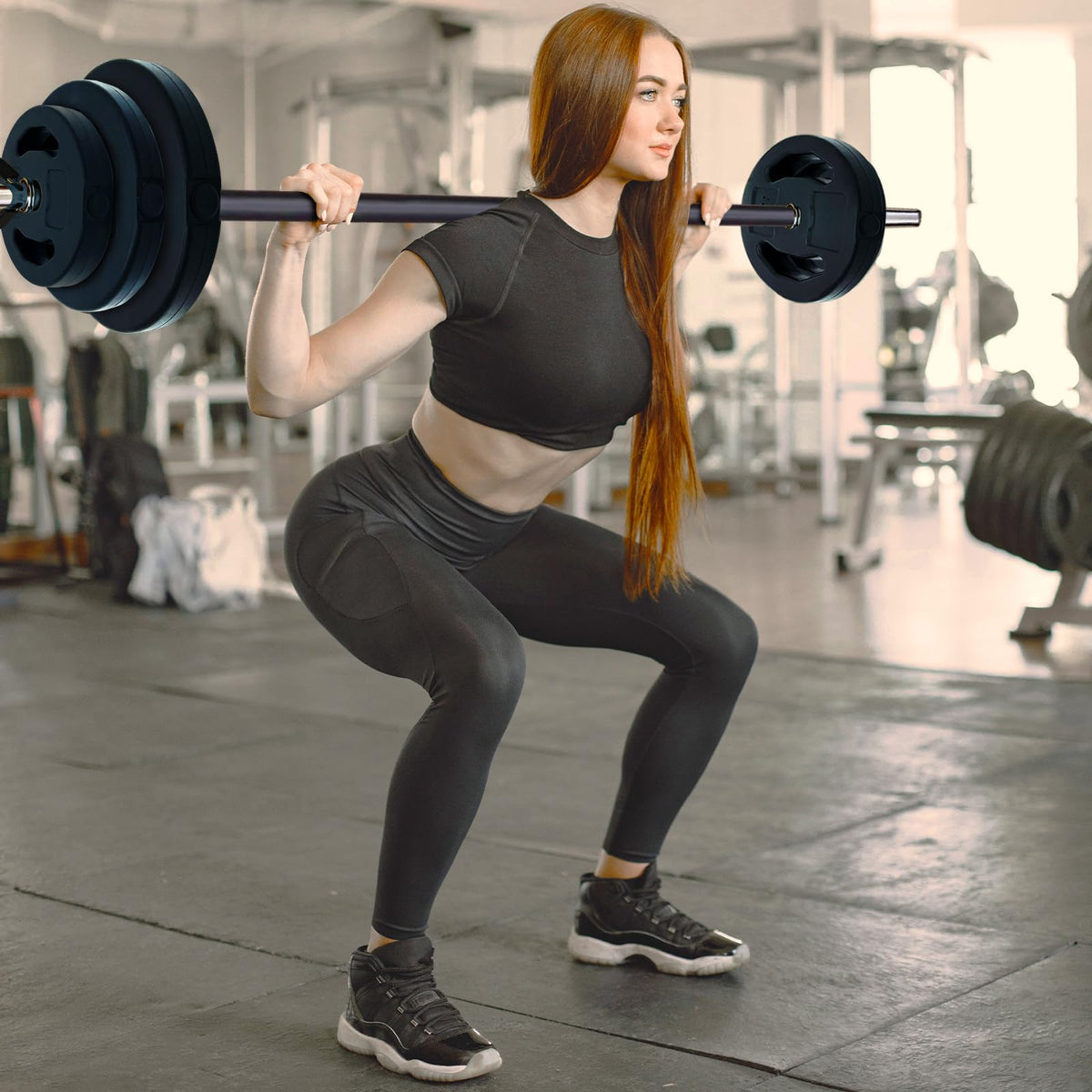 Adjustable Barbell Weight Set U5844