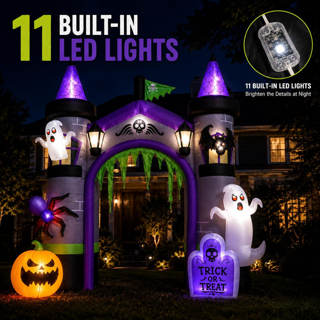 12.5 FT Inflatable Halloween Archway R4207