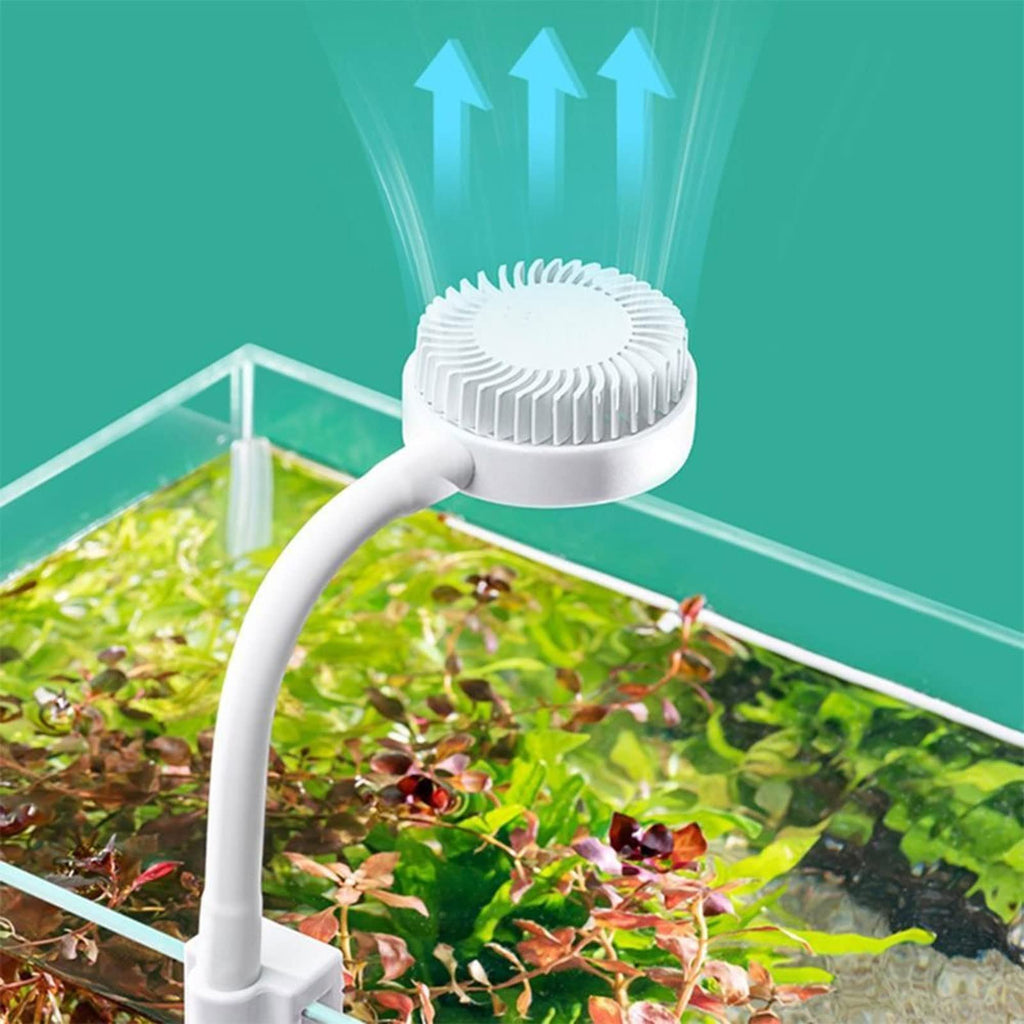 White USB Charging Clip-Type Mini Aquarium Light T801644