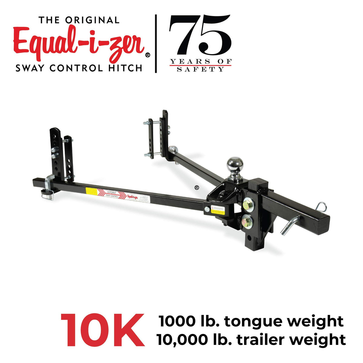 4-point Sway Control Hitch, 10,000 Lbs Trailer Weight Rating K43508