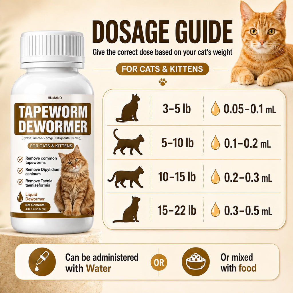 Broad Spectrum Cat Tapeworm Dewormer R7506