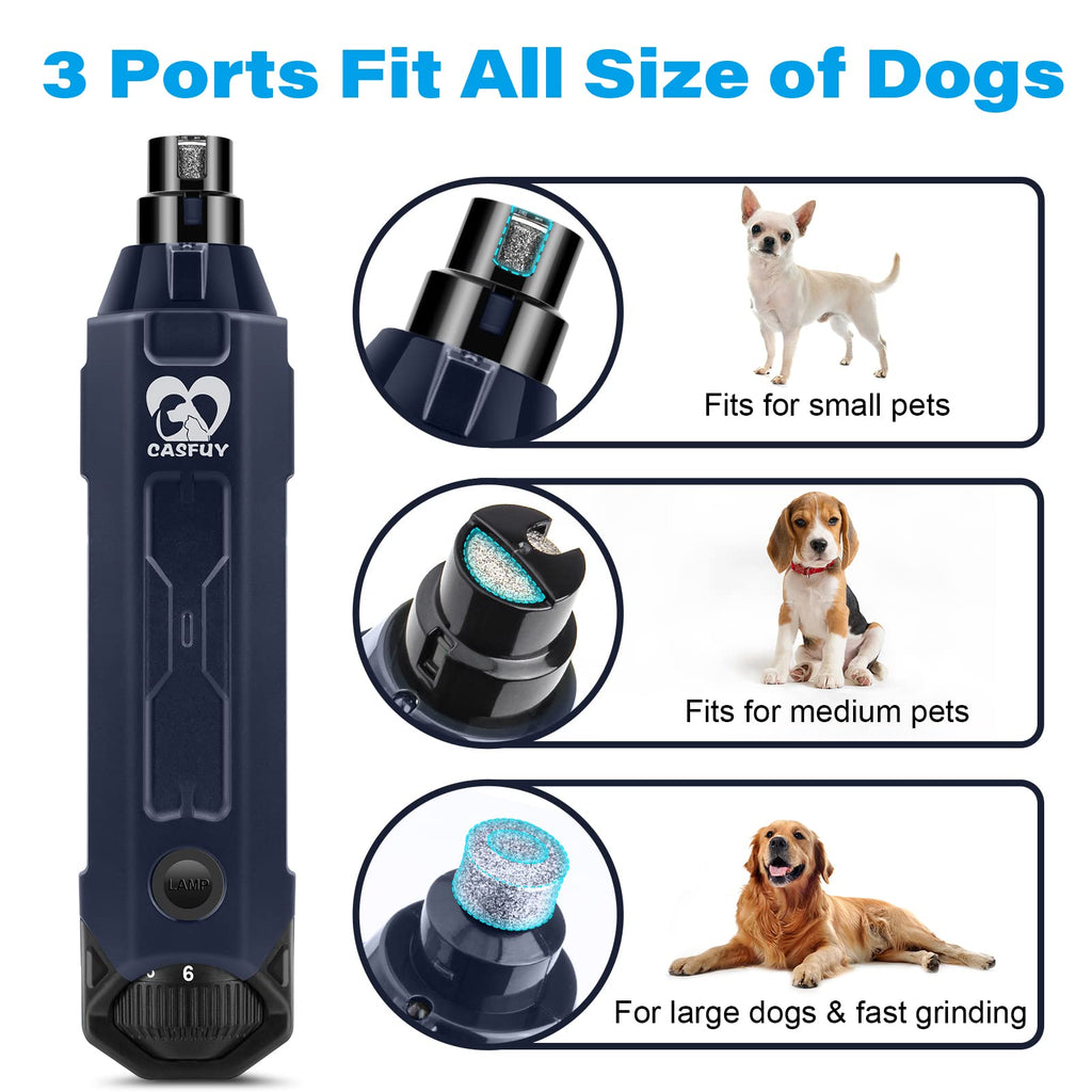 6-Speed Rechargeable Electric Dog Nail Grinder W647