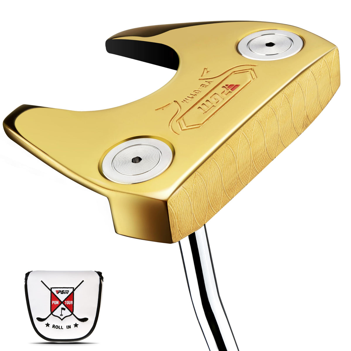 CNC-Milled Low-CG Golf Putter with Alignment Line & Oversized Grip R14025