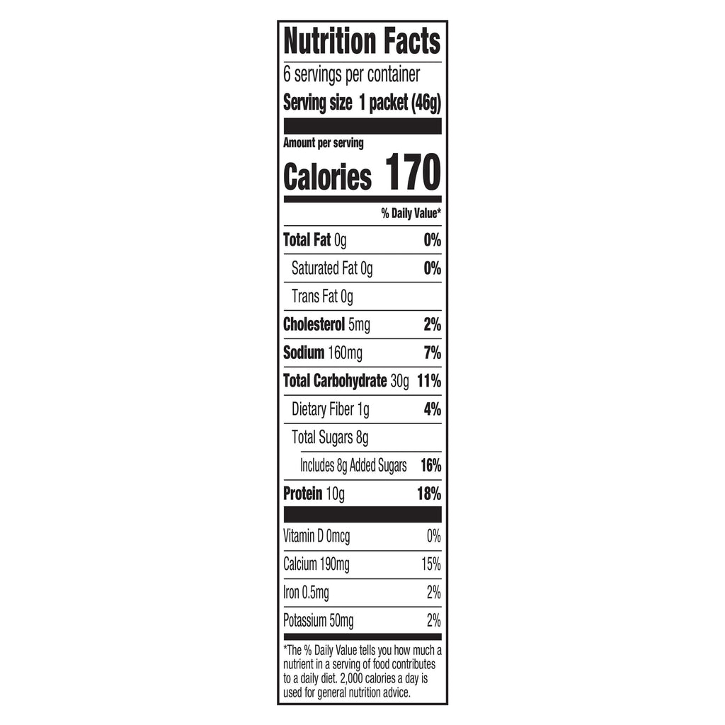 Instant High Protein Hot Cereal, Maple Brown Sugar, 12 Packets I68610