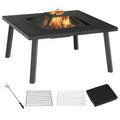 34 in Black Fire Pit with Grill G185624