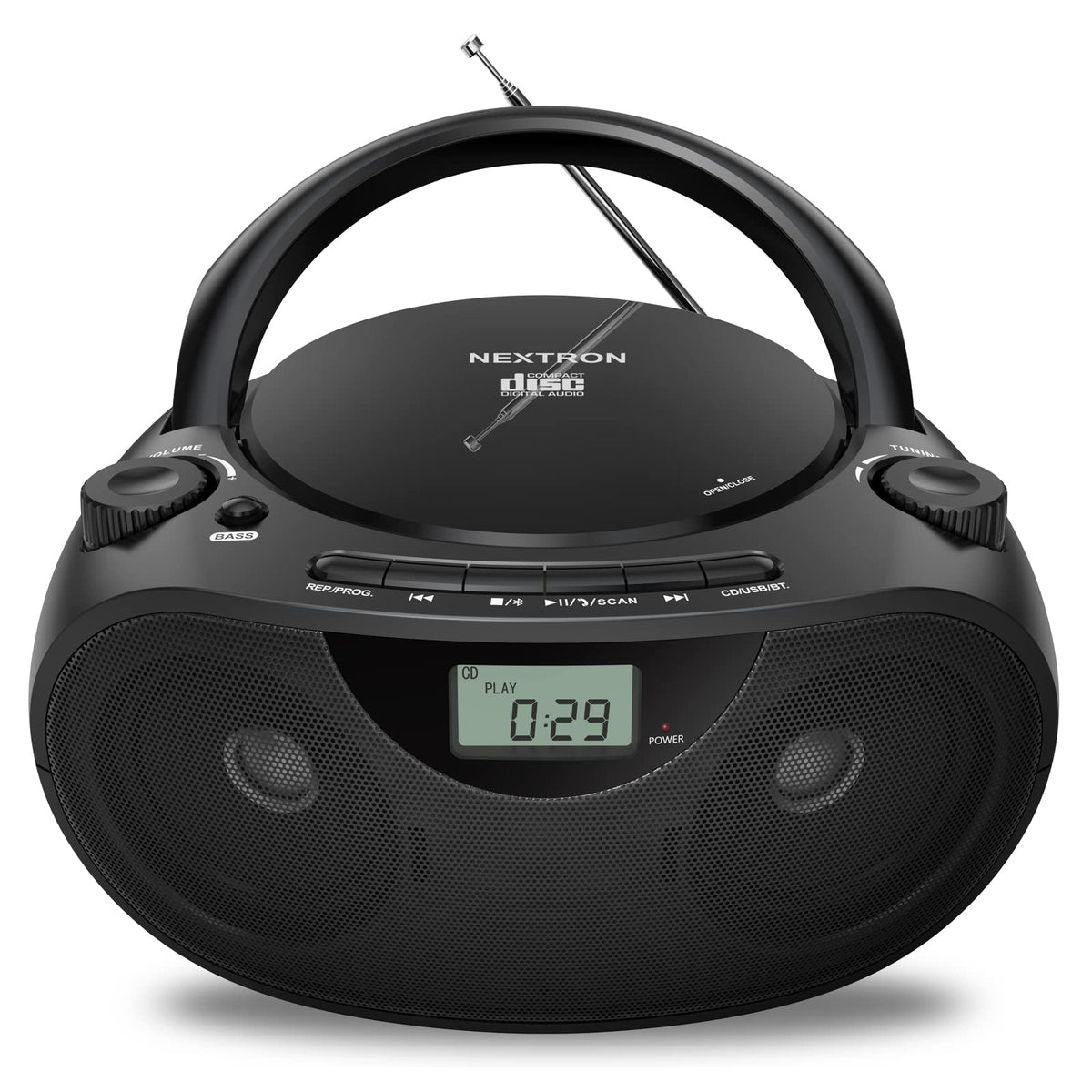 Portable CD Player Boombox with Bluetooth J363