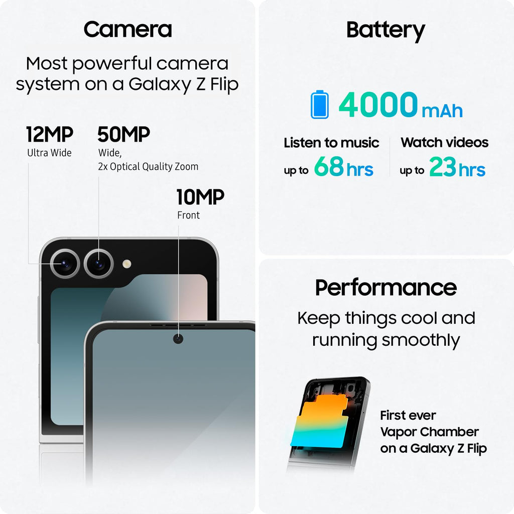 Galaxy Z Flip 6 256GB Blue Smartphone U97940