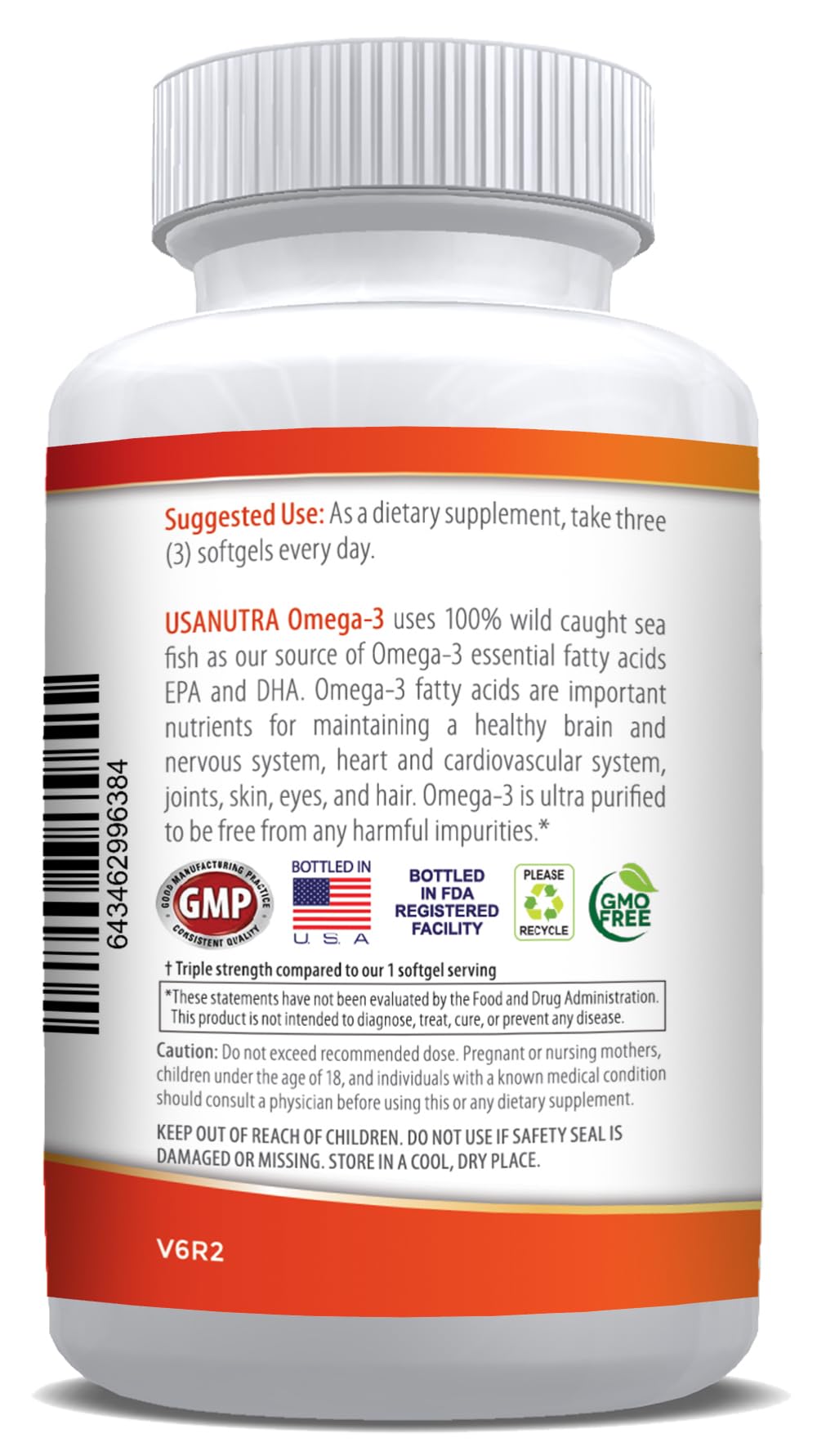 Omega-3 Fish Oil 3600mg with EPA and DHA E40921