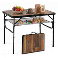 3 FT Portable Aluminum Folding Camping Table with Carry Handle U873899