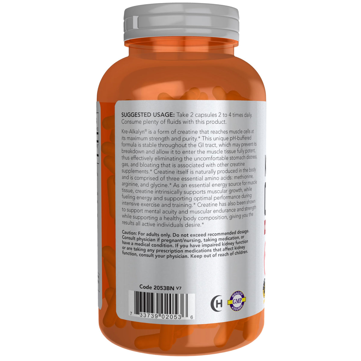 Buffered Creatine 750 mg 240 Caps Z772