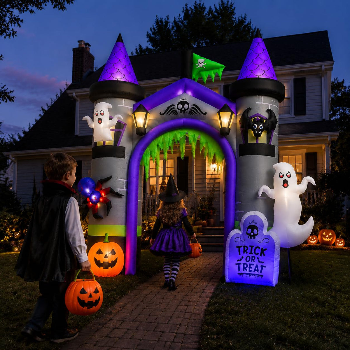 12.5 FT Inflatable Halloween Archway R4207