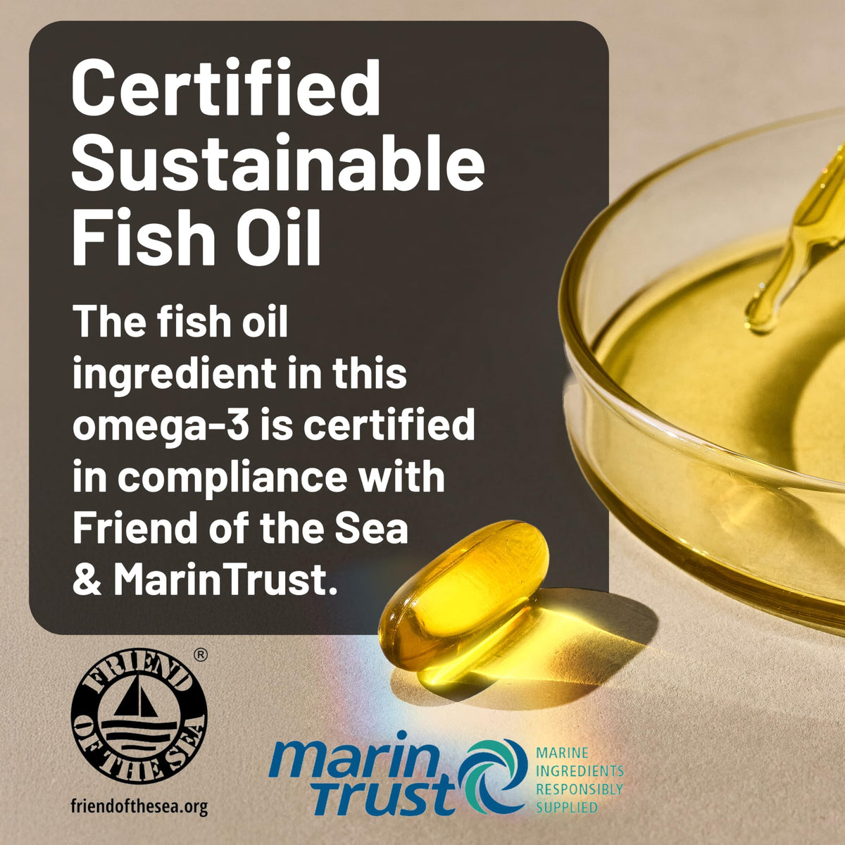 Omega 3 Fish Oil 2200 mg Lemon Flavor 60 Softgels E647801