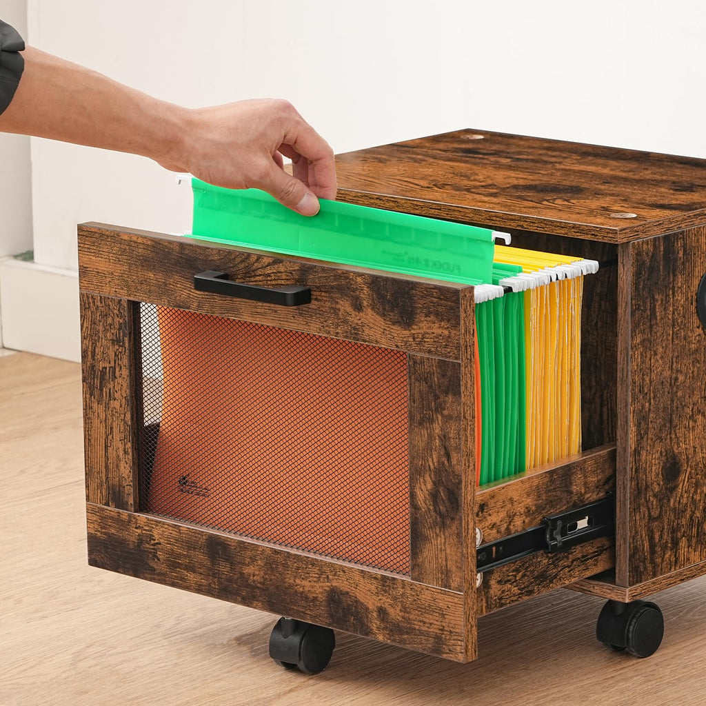 Rolling File Cabinet with Drawer Q99326