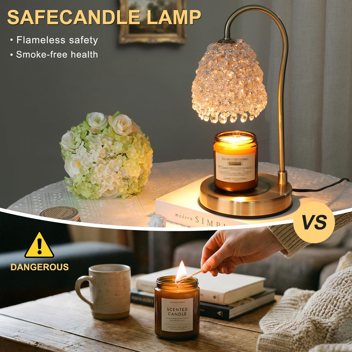 Electric Candle Warmer Lamp with Timer Dimmer X3555