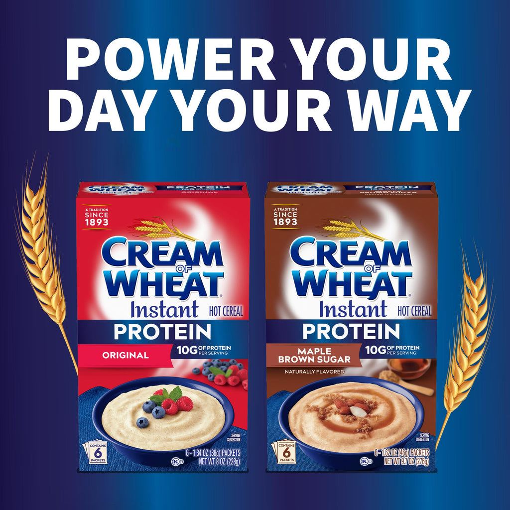 Instant High Protein Hot Cereal, Maple Brown Sugar, 12 Packets I68610