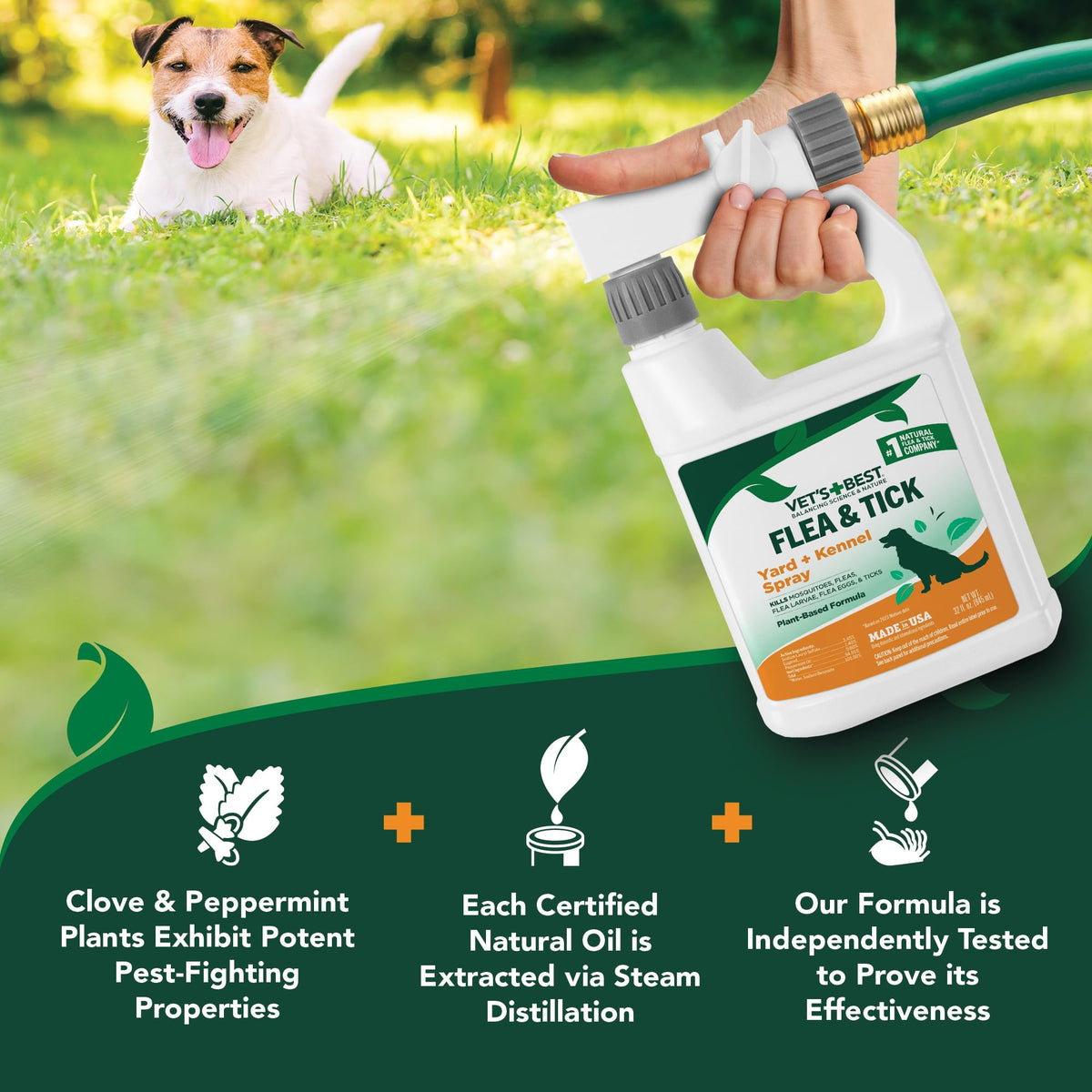32 oz Flea and Tick Spray + 12 oz Dog Shampoo Y546