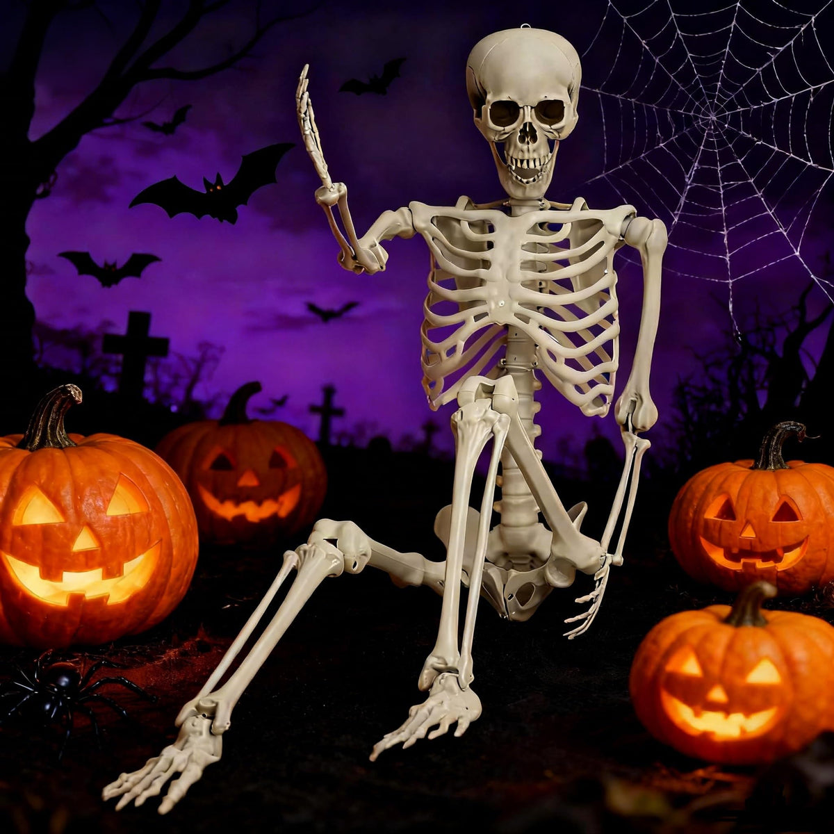5.4ft Posable Life Size Skeleton Y571
