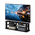 Black 3-Tier TV Stand with Open Shelves Y213095