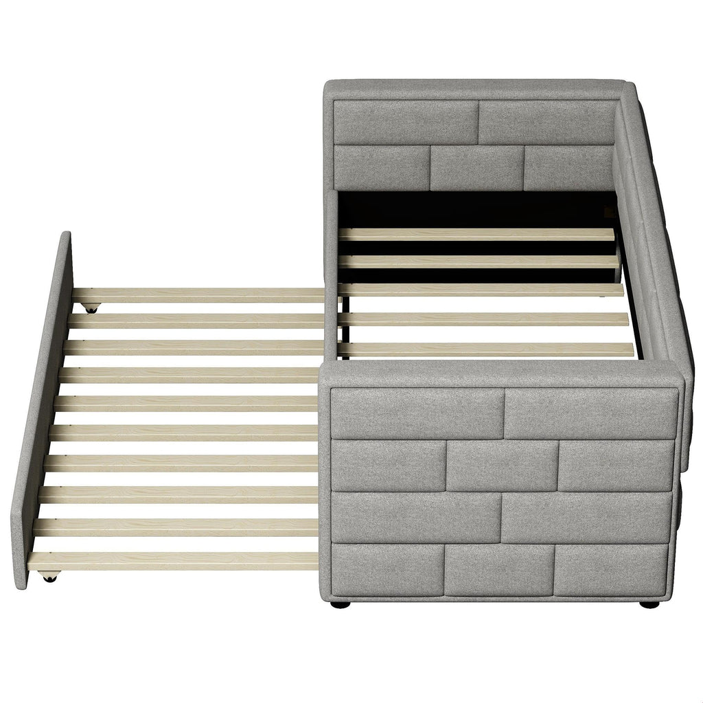Twin Upholstered Daybed with Trundle J4023