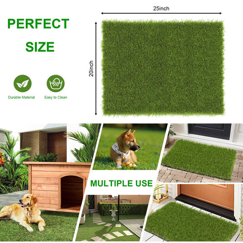 20x25 inches Artificial Grass Pad with Drainage Holes O652767