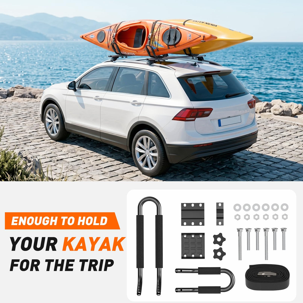 2 Pairs Kayak Carrier Racks X83919