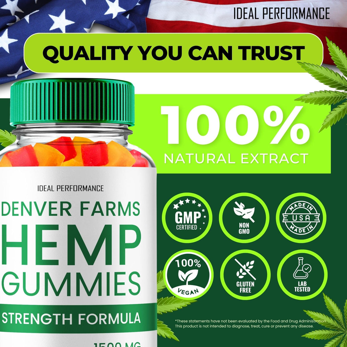 Maximum Strength All Natural Hemp Gummies 2 Pack S895230