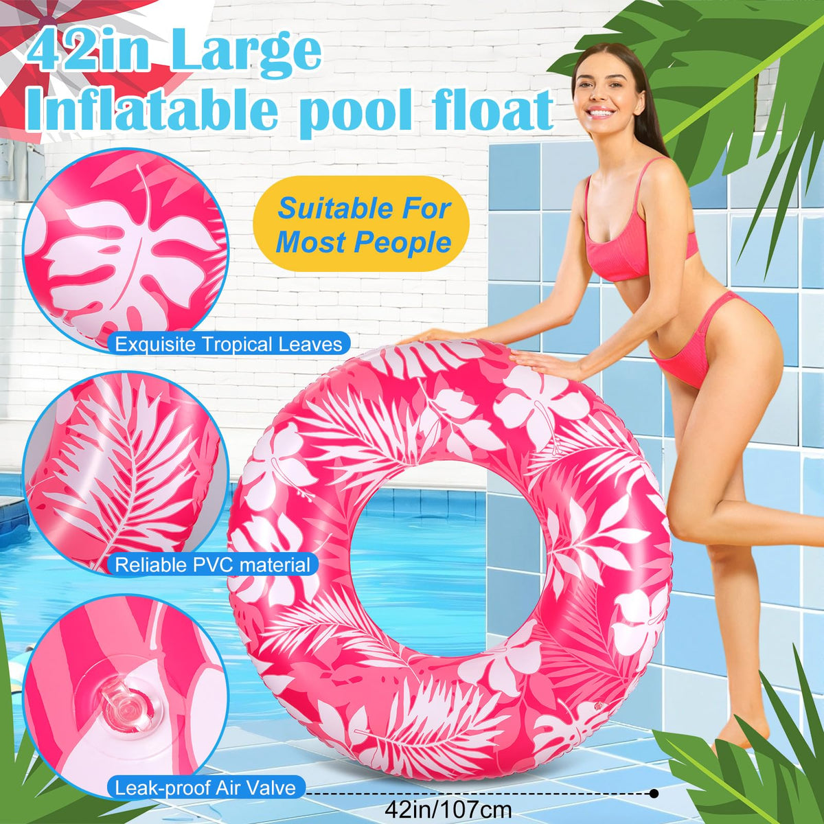 4 Pcs 42" Pool Floats R3537