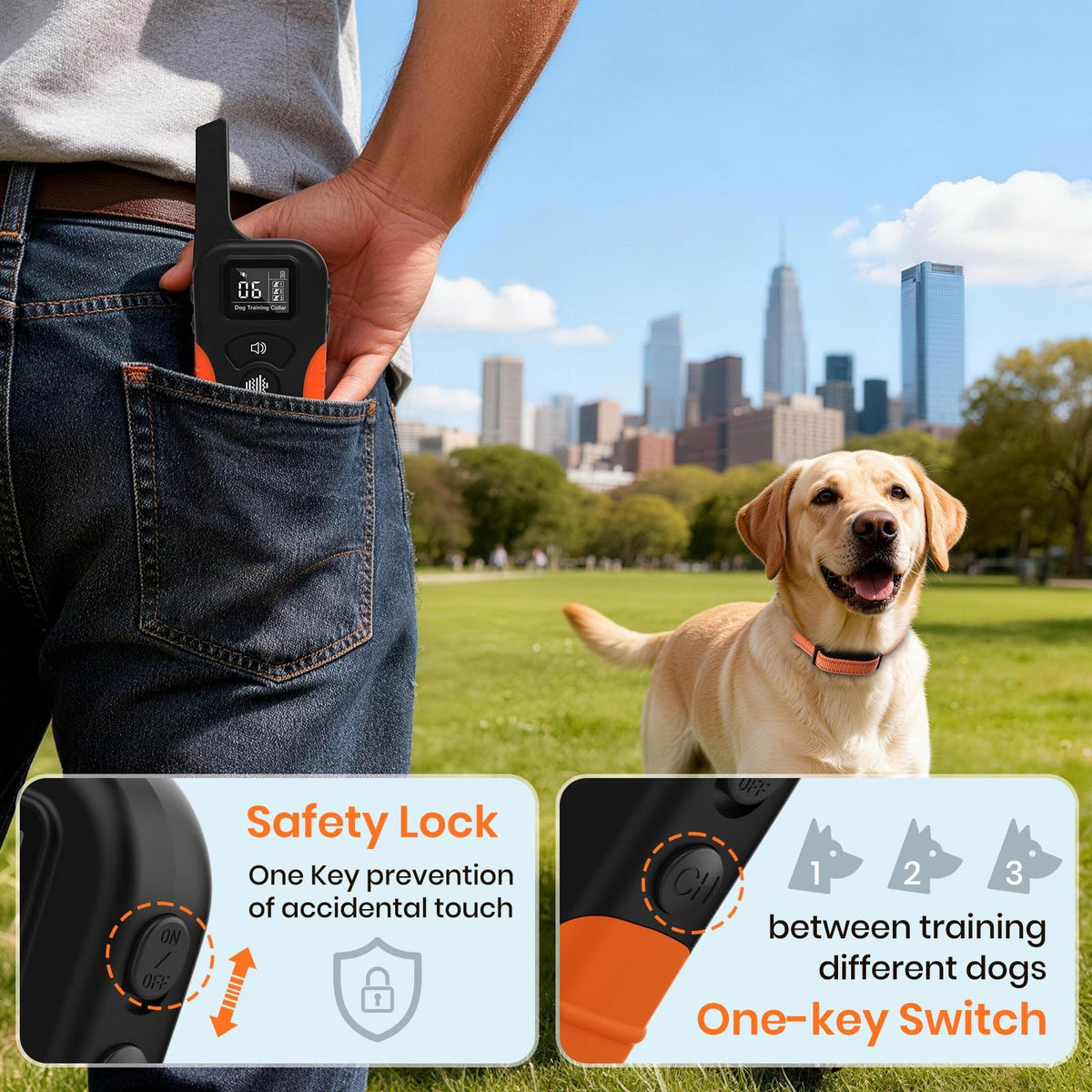 Vibration & Beep Dog Training Collar with Remote L617