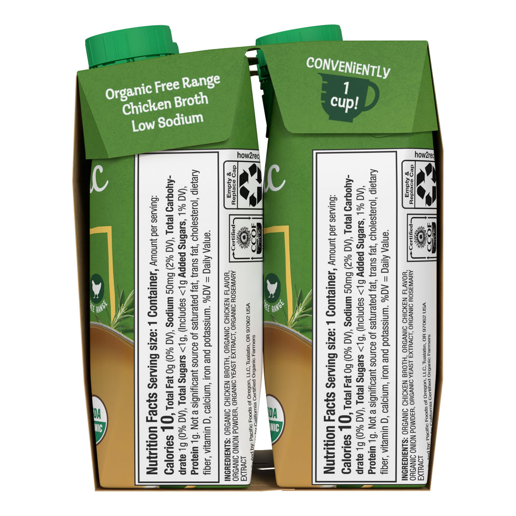 Low Sodium Organic Chicken Broth 4 Count 8 Fl Oz W964