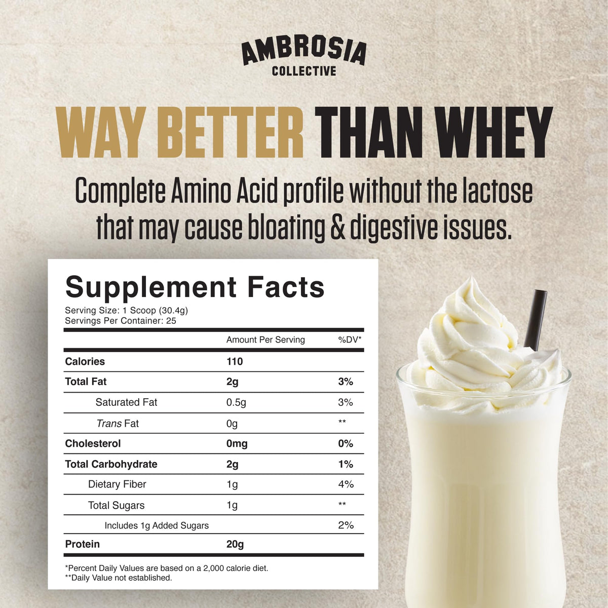 Plant Based Vegan Pea Protein Powder 20g Vanilla U4691