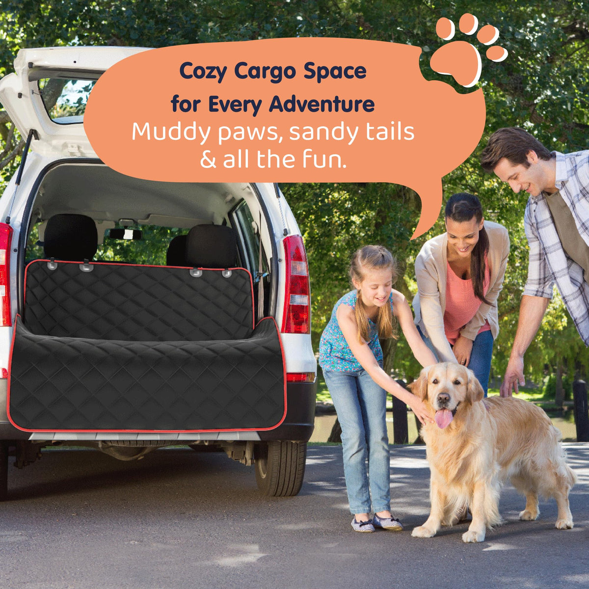Dog Car Seat Cover for Back Seat X31385