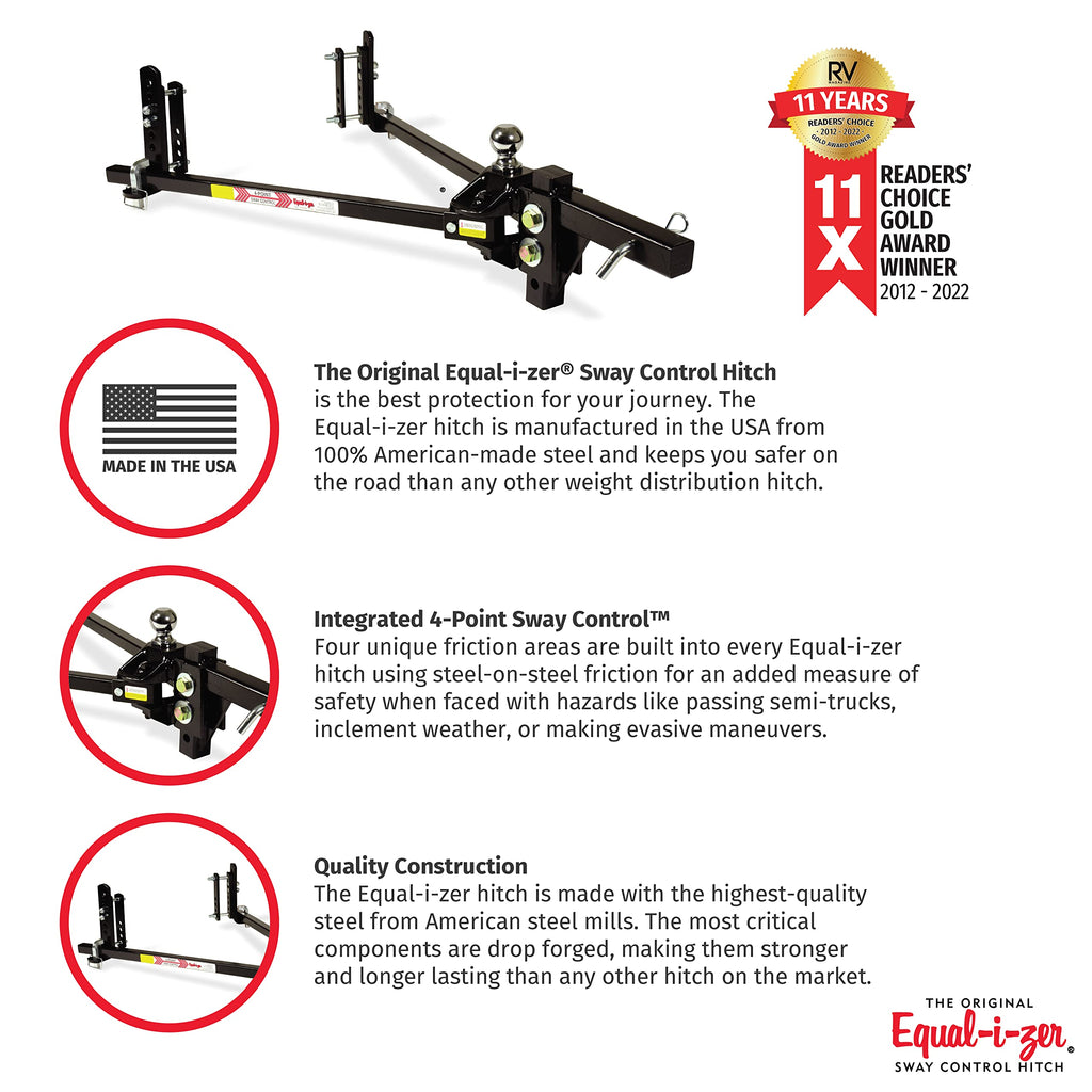 4-point Sway Control Hitch, 10,000 Lbs Trailer Weight Rating K43508