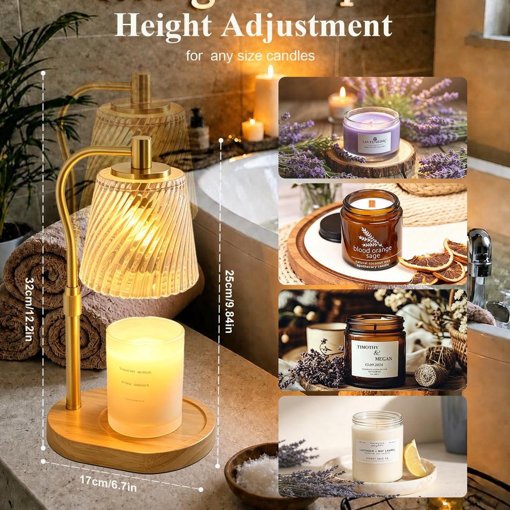 Candle Warmer Lamp with Timer and Dimmable K574