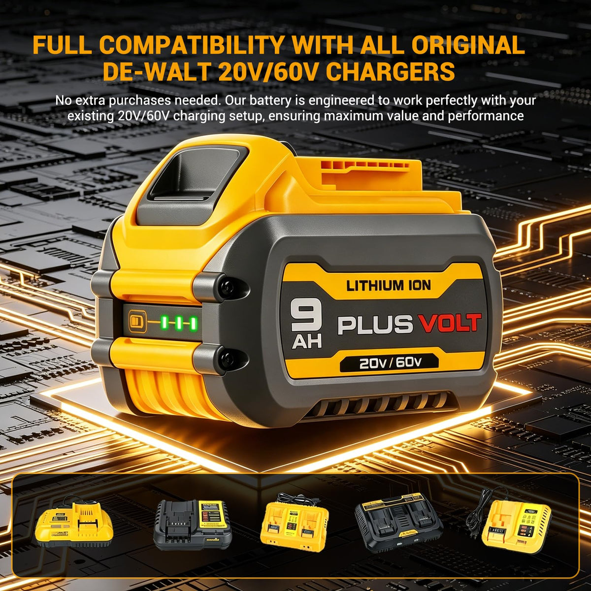9.0Ah 20V/60V Lithium Battery (2 Packs) H44563