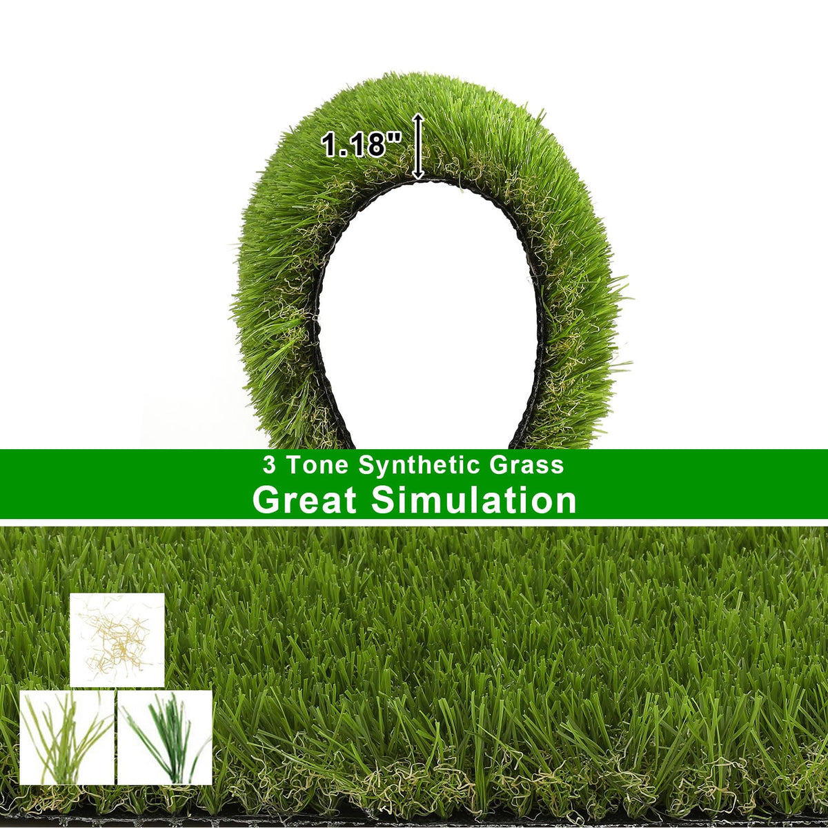 20x25 inches Artificial Grass Pad with Drainage Holes O652767