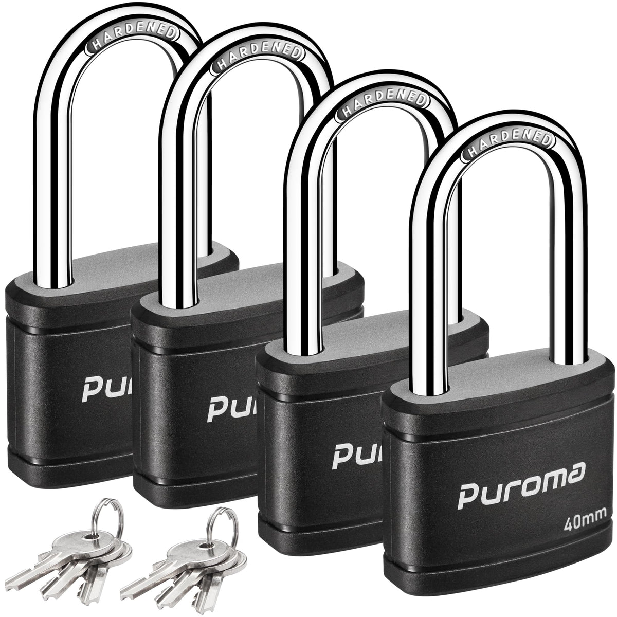 4 Keyed Padlock 6 Keys Alike 40mm N19749
