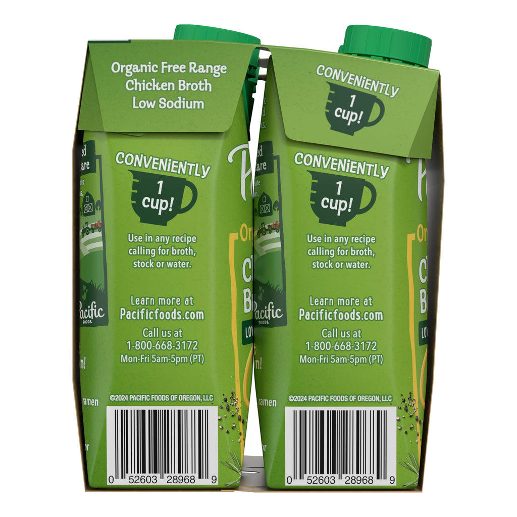 Low Sodium Organic Chicken Broth 4 Count 8 Fl Oz W964