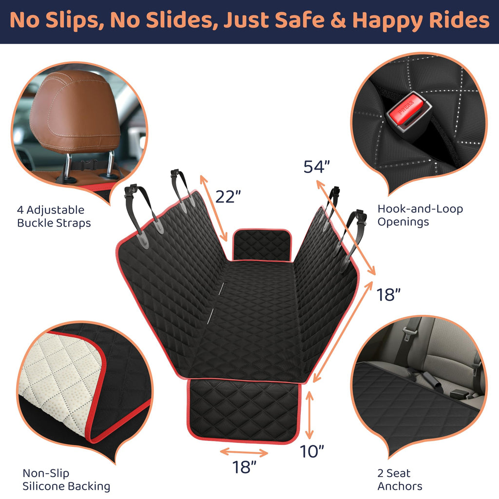 Dog Car Seat Cover for Back Seat X31385