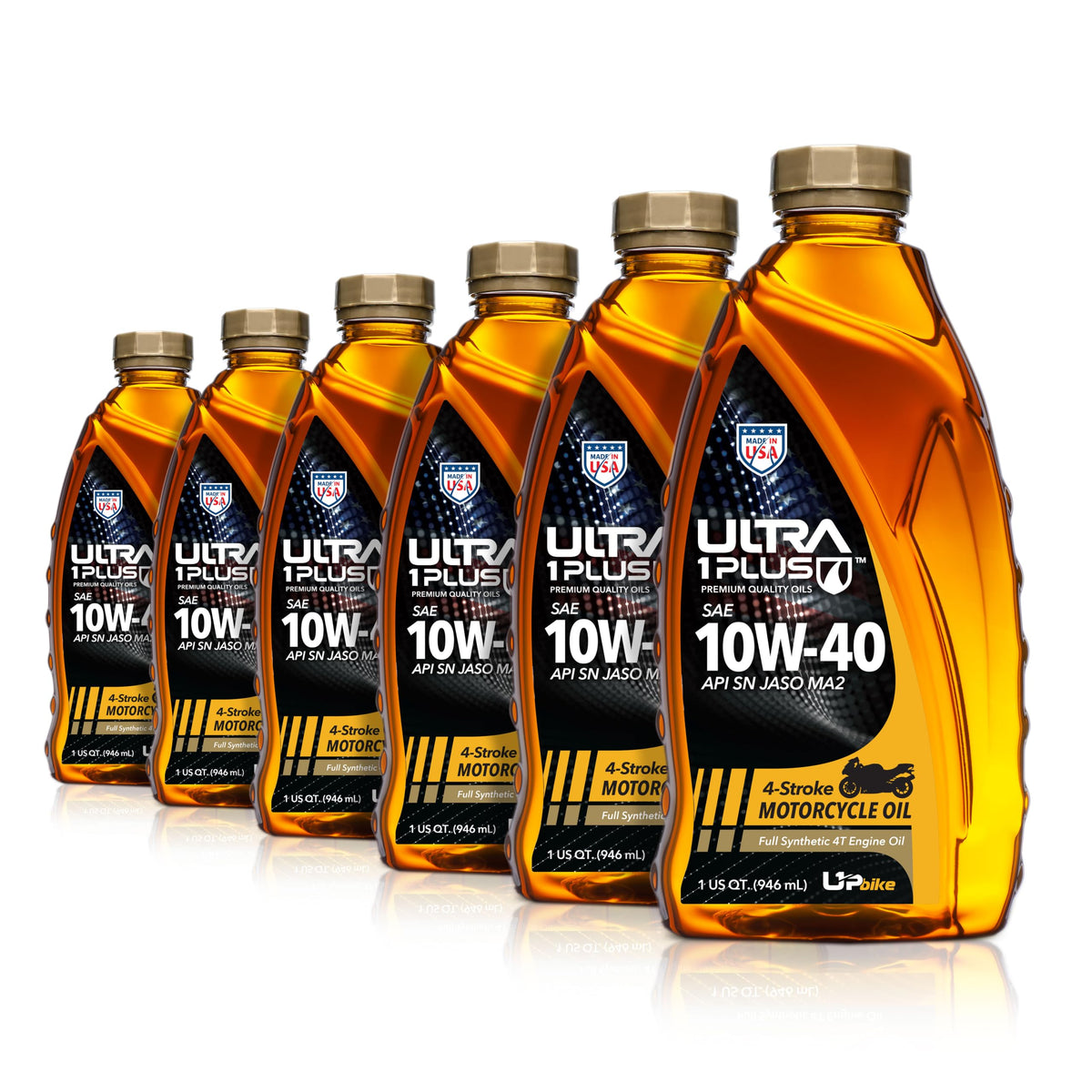 10W-40 Full Synthetic Motorcycle Oil 6 Quarts B430