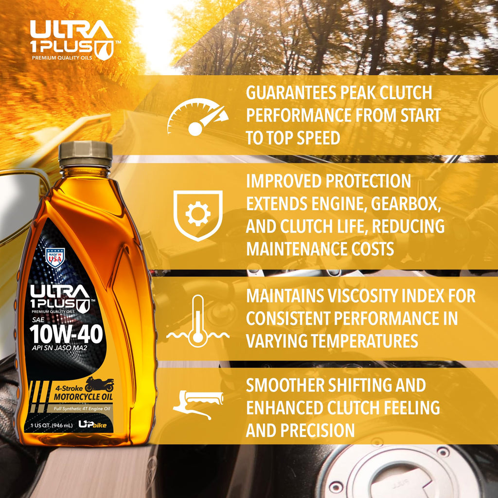 10W-40 Full Synthetic Motorcycle Oil 6 Quarts B430