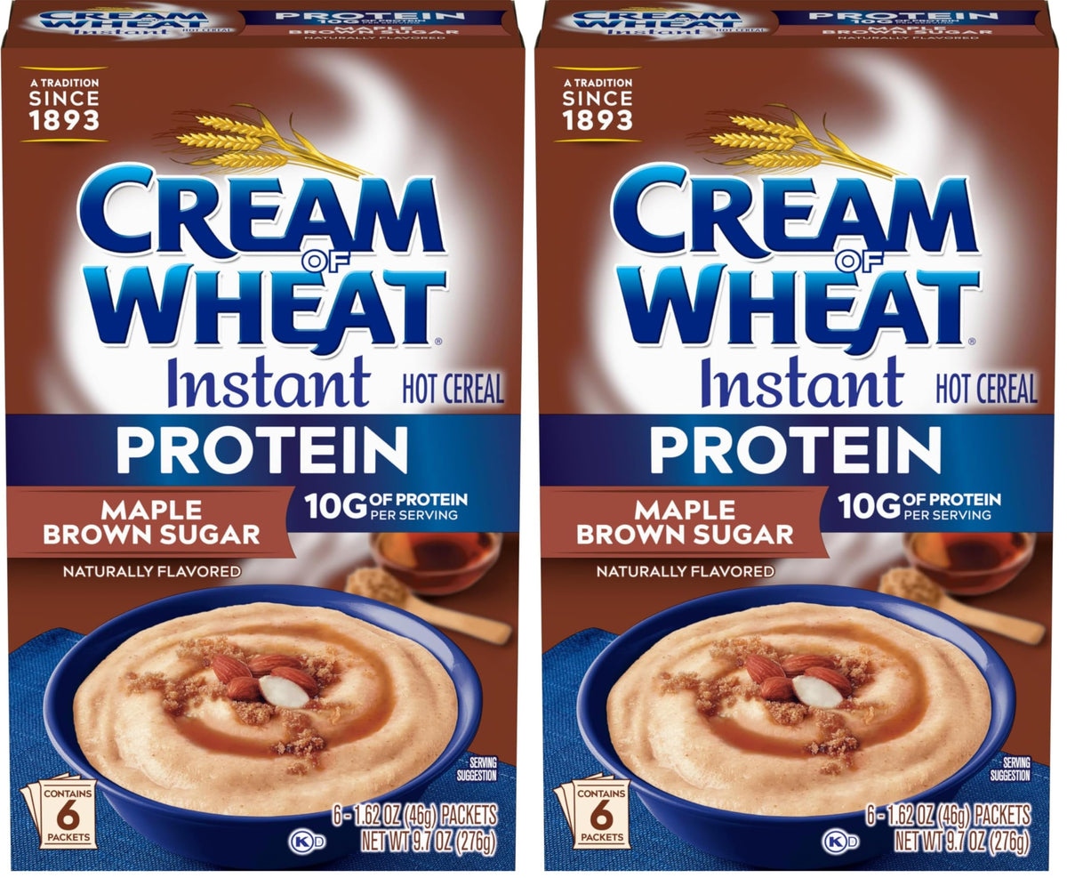 Instant High Protein Hot Cereal, Maple Brown Sugar, 12 Packets I68610