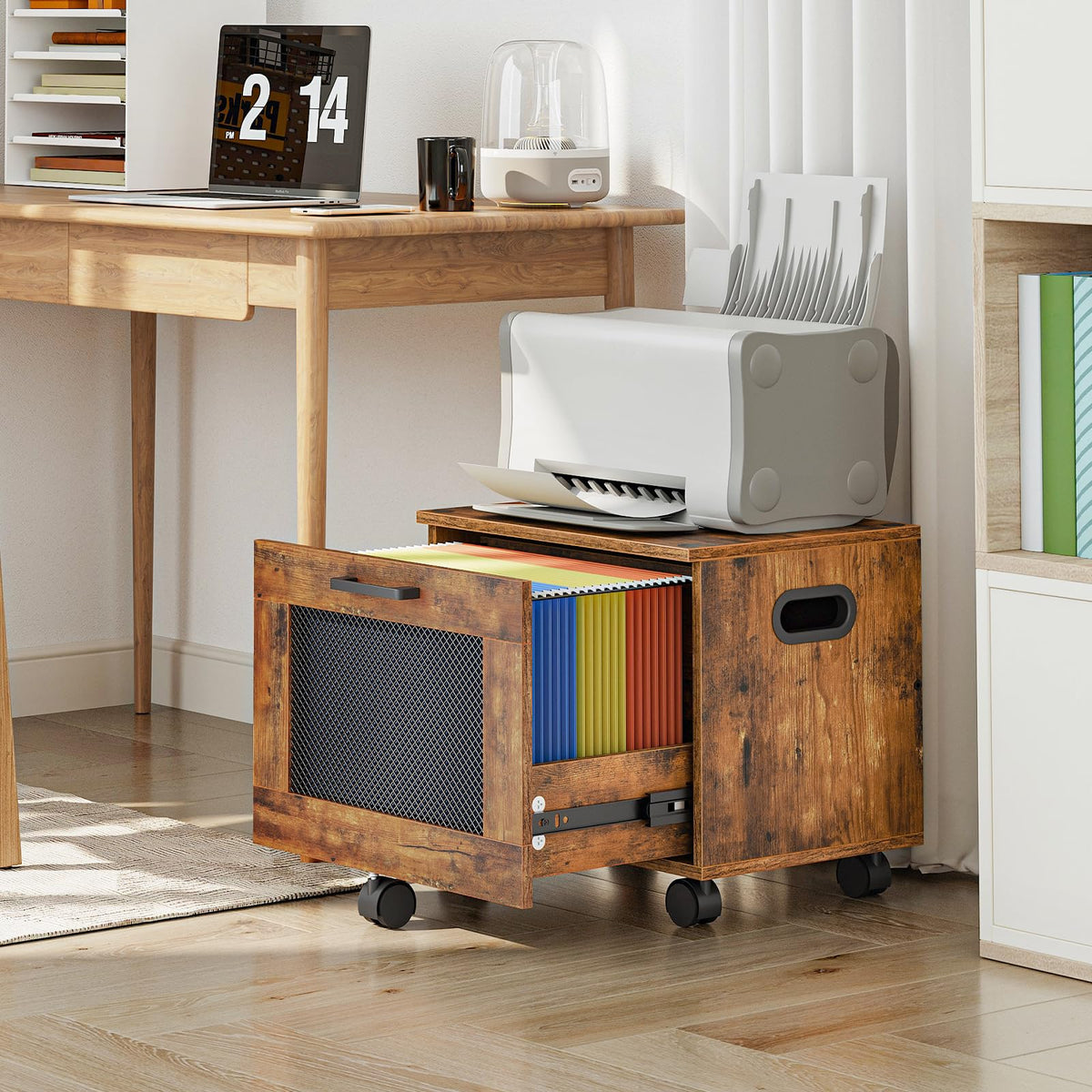 Rolling File Cabinet with Drawer Q99326
