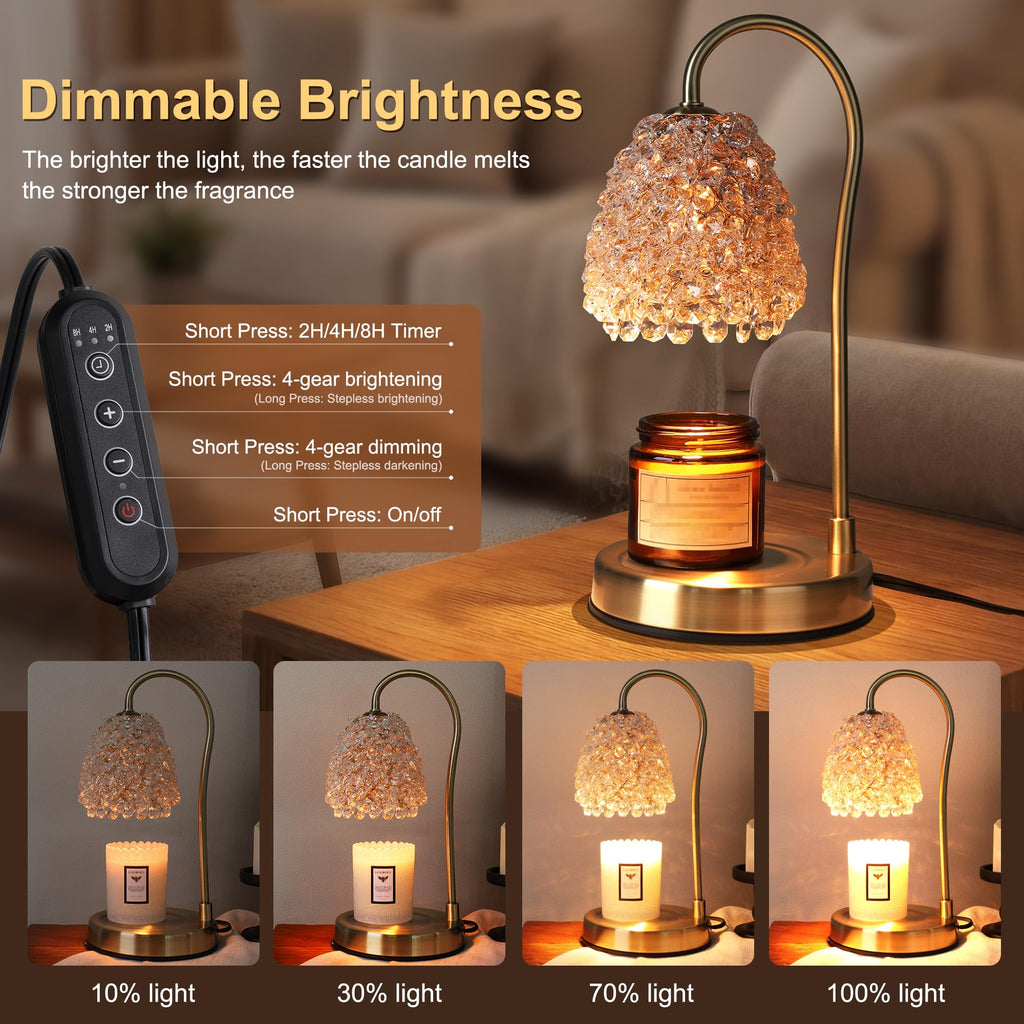 Electric Candle Warmer Lamp with Timer Dimmer X3555