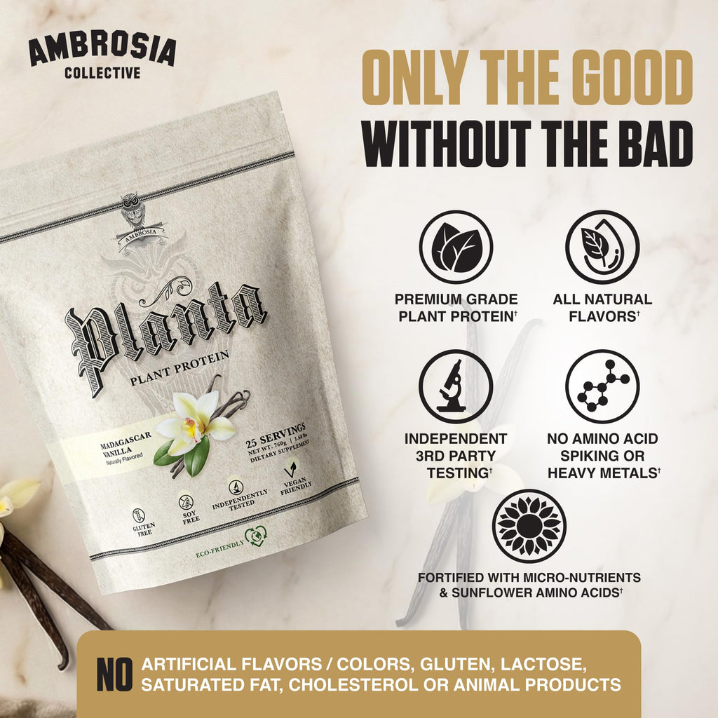 Plant Based Vegan Pea Protein Powder 20g Vanilla U4691