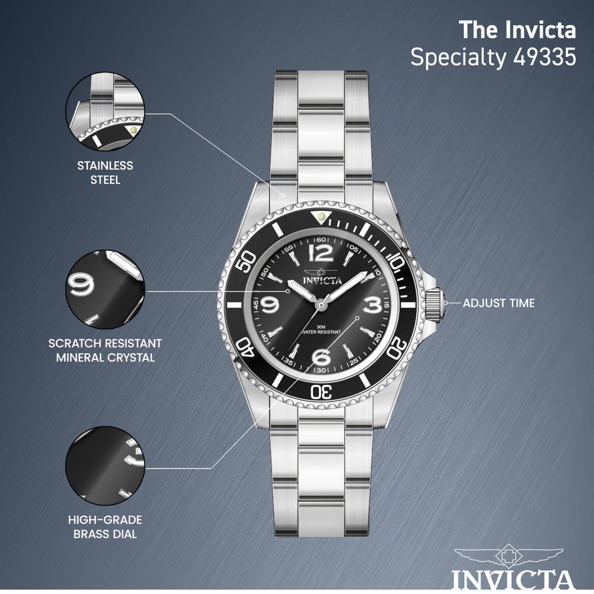 Mens Stainless Steel 40mm Watch P5187